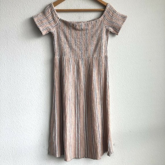 Roxy Pretty Lovers Off The Shoulder Midi Dress L - Picture 7 of 11